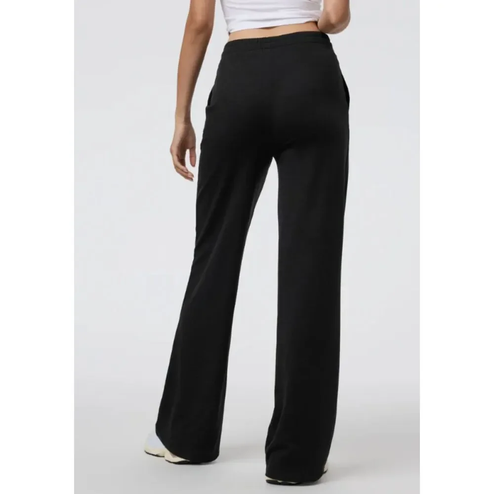 Vuori Halo Essential Wideleg Pant, Black Heather, Size S, VW4023 - Picture 3 of 10